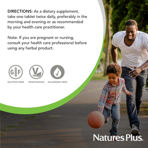 Natures Plus Herbal Actives St John's Wort, 450 mg, 60 Vegan Tablets, Vegetarian Supplement