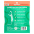 Plackers Micro Line Dental Floss Picks, Fold-Out FlipPick, Tuffloss, Easy Storage with Sure-Zip Seal, Fresh Mint