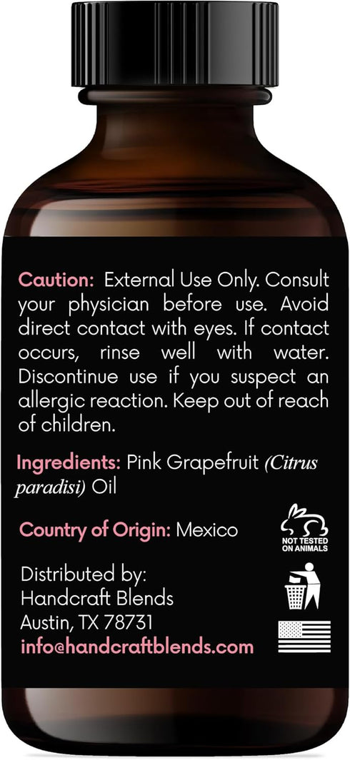 Handcraft Blends Grapefruit Essential Oil - 100% Pure and Natural - Premium Grade Essential Oil for Diffuser and Aromatherapy - 1 Fl Oz