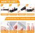 Nail Clippers for Men and Women - Heavy Duty No Splash Ultra Sharp Fingernail and Toenail Clippers with Nano Nail File