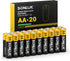 SONLUK AA Batteries 20 Pack - 1.5V Super Heavy Duty Carbon Zinc Double