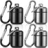4 Pack Ear Plug Carrying Case Keychain, Portable Keychain Pill Holder Case, Waterproof Metal Earplug Case, Small Pill