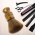 Large Barber Brush Neck Duster, Soft Professional Hair Sweep Brush with Natural Fiber Wooden Handle