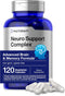 Horbaach Brain Supplement - 120 Capsules with Phosphatidylserine & DMAE for Memory, Focus, Clarity