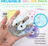 Kids Reusable Gel Ice Pack (4 Pcs), Cute Boo Boo Ice Pack for Injuries, Lunch Ice Pack, Pain Relief, Fever, Headaches