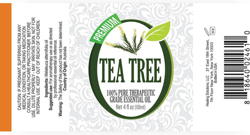 Healing Solutions Tea Tree Essential Oil, 120ml (4 Fluid Ounces)