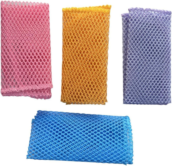 Heavy Duty Dish Scrubbers, Non-Scratch Scouring Pads, Odorless & Long Lasting for Kitchen and Bathroom Use