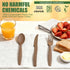 Zero Era 10 Count Bio-Based Disposable Spoon, | Tea Fiber Spoon, Plastic-Free Cutlery | No Microplastics, No