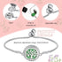 MTLEE 6 Set 40 Pcs Essential Oil Diffuser Necklace Bracelet for Women Stainless Steel Locket Pendant Adjustable