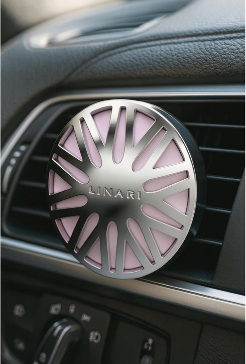 Linari Luxury Car Fragrance Diffuser with Vent Clip Long Lasting Portable Aromatherapy Freshener Essential Oil Notes