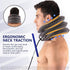 S Neck Traction Device for Instant Pain Relief - Adjustable Inflatable Neck Support Brace & Decompression Pillow for