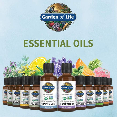 Garden of Life Essential Oil, Rosemary 15 ml - 100% USDA Organic & Pure, Undiluted for Diffuser, Aromatherapy