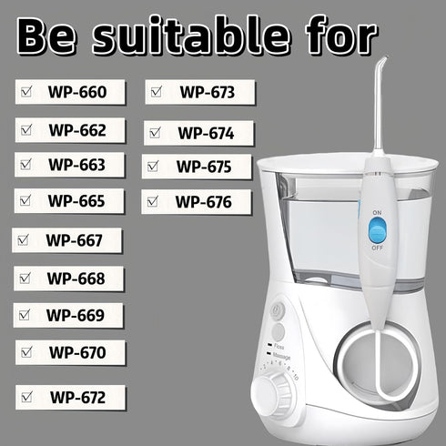 Replacement Hose and Handle Parts for Waterpik Water Flosser, Compatible with WP-100 WP-300 WP-660 WP-900 Series