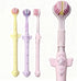 Mluyeri 3-Sided Toothbrush Set, 7.4 Inch, 360 Degree Cleaning, 3 Pieces Manual Toothbrushes