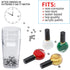 Hotop Nail Polish Mixing Agitator Balls, 100 Pieces Stainless Steel Rustproof Paint Mixing Balls, 6.35 mm