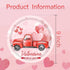ZHUIGUANGZE 9 Inch (24 Valentine's Day Heart Disposable Paper Plates, Round Truck Love Print Pattern Dessert Plates