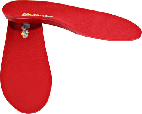 Red Orthotic Sports Insole by KidSole, Lightweight & Sturdy for Active Children, US Kids Sizes 7-8.5