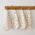 BuLuTu Cute Floral Cotton Muslin Cleaning Towels, Pack of 4, 11x11 Inches, 100% Cotton, Super Absorbent Cleaning Rags
