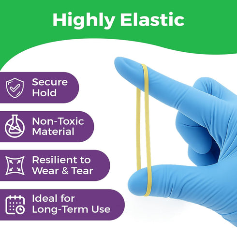 Orthodontic Rubber Bands for Braces, Premium Quality Elastic Teeth Rubber Bands, Medium Force 3.5 oz, 3/16 Inch
