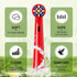 10 Pack Replacement Brush Heads for Brusheez Kids Electric Toothbrush, Compatible with Brusheez, Red, Medium