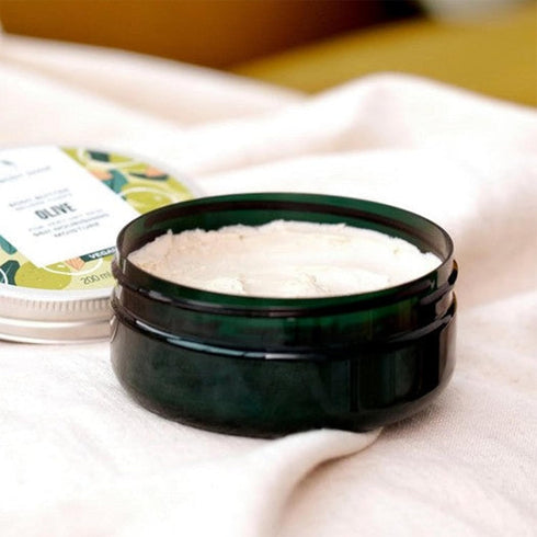 The Body Shop Olive Body Butter, 6.75 oz, Nourishing & Moisturizing Skincare for Very Dry Skin, Vegan