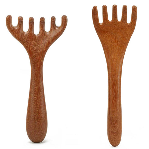 Wooden Foot Massage Tool, Wooden Scalp Massager for Stress Relax, Massage Comb