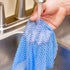 Restaurantware RW Clean 23.6 x 11.8 Inch Reusable Cleaning Cloths - 10 Wipes, All-Purpose Dish Wipes, Blue