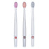 TELLO 3940 Adult Medium Swiss Toothbrush for Gentle Cleaning with Ergonomic Handle, 3