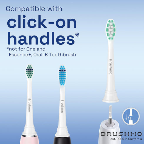 Brushmo Replacement Toothbrush Heads 10 pc Variety Pack Compatible with Philips Sonicare Electric Toothbrush