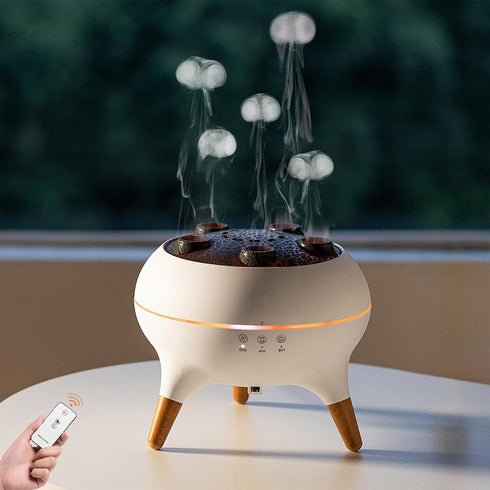 ZTDIXF Dynamic Aromatherapy Diffuser 250ml Essential Oil Cool Mist Humidifier with Jellyfish Mist