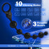 SMAM 12 10 3 6 Vibrating Anal Beads Anal Toys, Insertable Silicone Long Butt Plug Prostate Massager with Vibration