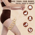 HTHLNG Wood Therapy Massage Tools, Wood Back Roller Wooden Massage Roller Rope Maderoterapia Kit for Deep Tissue