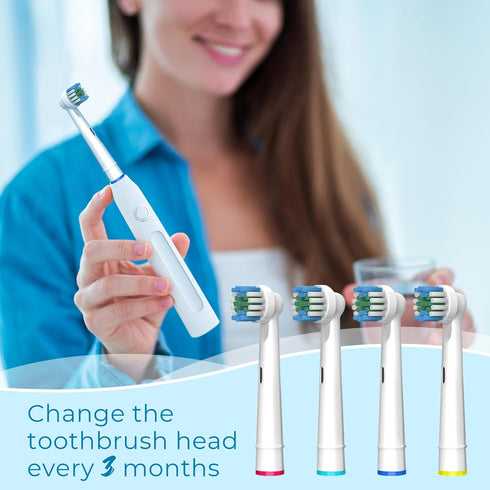 Electric Toothbrush Replacement Heads - 16 Pack Compatible Oral B Braun Brush Heads