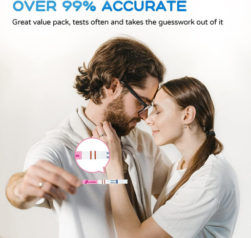Pregnancy Tests with Cup, HEAL-CHECK Bulk Pregnancy Test Strips, 25 Count, Over 99% Accuracy