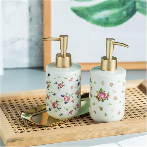 REFKIT Bathroom Hand sanitizer Bottle Hotel Toilet Shampoo Shower Gel Press Bottle Disinfectant Bottle(B)