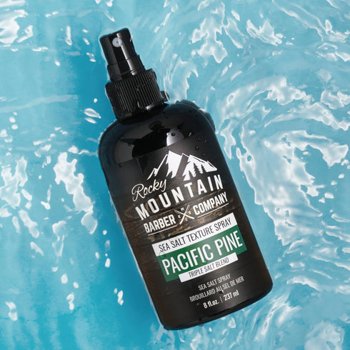 Rocky Mountain Barber Company Sea Salt Spray for Men - Adds Volume and Texture, Light Hold for All Hair Types