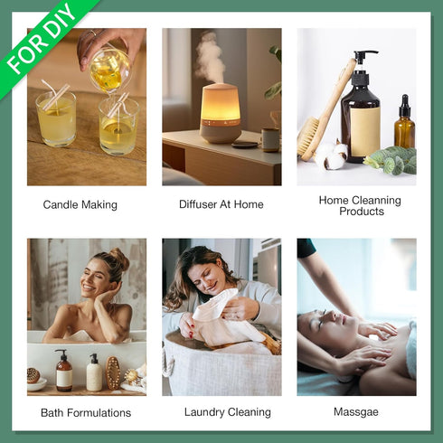 Set-MISIJI 10 Essential Oils Essential Oils for Diffuser for Home,Diffuser Oils Scents for Aromatherapy,Candle&Soap