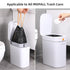 MOPALL Small Drawstring Trash Bag, 4 Gallon Garbage Bags, Easy to Tear and Pack, 75 Counts