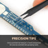 Ingrown Hair Tweezers, Pointed Tip, Black, Precision Stainless Steel for Treatment & Splinter Removal