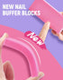 Nail File and Buffer Set, MORGLES 3pcs Nail Files 100/180 with 2pcs Buffers, Cuticle Trimmer Kit for Women