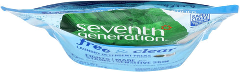 Packs, 45 Count Seventh Generation Laundry Detergent Free & Clear, Made for Sensitive Skin