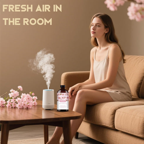 Set, 16oz 4oz Lavender & Cherry Blossom Essential Oils & Pure Natural Scent for Diffusers, Aromatherapy, Candle & Soap