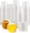 zsccxq 60 Pack 9 oz Clear Plastic Cups With Flat Lids Disposable Cups