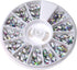 Holographic Nail Glitter 12 Grids, Opal Glitter Powder Nail Charms for Nail Art Design Kit for Christmas