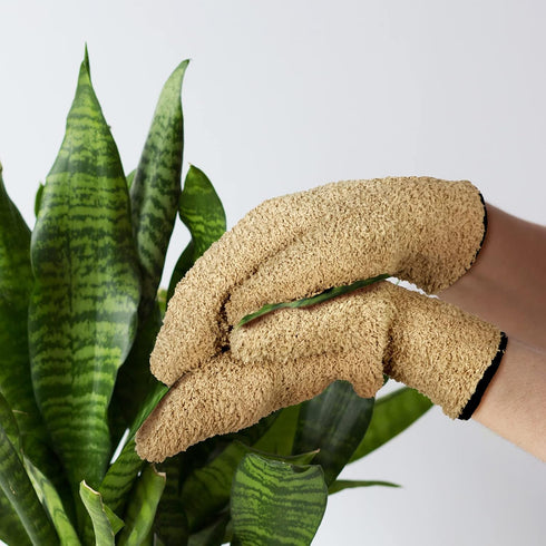 4 Pair Microfiber Dusting Mittens, Reusable Women Cleaning Mittens with Thumb for Kitchen, Black, Dark Blue, Khaki, Gray