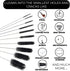 Flexible Drain Cleaner Brush (72" Long) for Clogs, Drains, Bottles, Pipes, Bathtub, Shower, Kitchen Sink