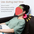 Portable Neck and Cervical Massager for Office Fatigue Relief (Rose Red)