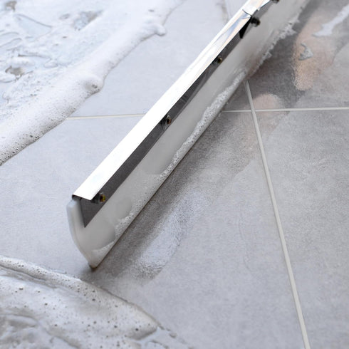 MHM's AquaSlide PushPro - 28-Inch Wide Heavy Duty Floor Squeegee for Industrial Cleaning