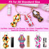 shynek Chapstick Holder Keychain - 40Pcs Lip Balm Holder Keychain Set (Neoprene, Multicolor, Portable for Women)
