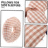 Unomor Ear Hole Pillow for Elderly Nursing Ergonomic Side Pillow with Hole for Comfortable Sleep Portable Office Ear